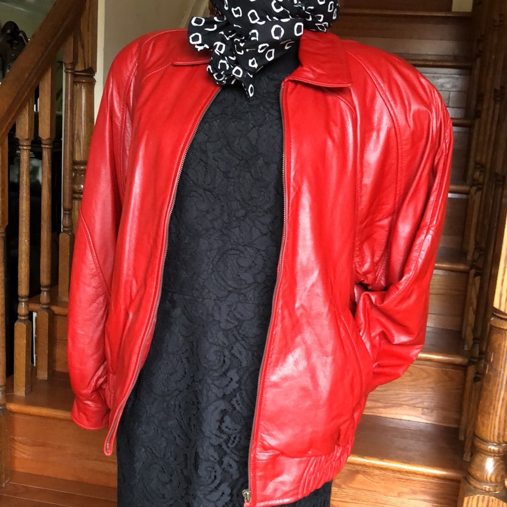Global Identity Leather Bomber